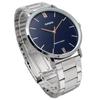Casio Quartz Men's Watch MTP-VT01D-2B Navy Metal Band