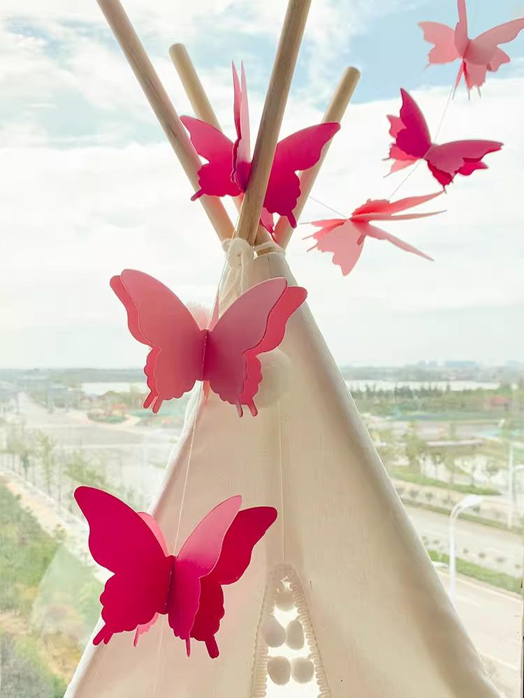 Colorful 3D Butterfly Paper Flower Decor for Parties and Events