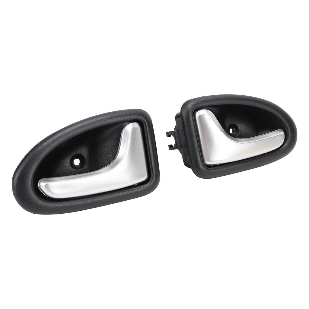 1 Pair Interior Door Handle 7700432708 Left Right Chrome Plated Inside Car Door Handle for CLIO II 1998‑2007