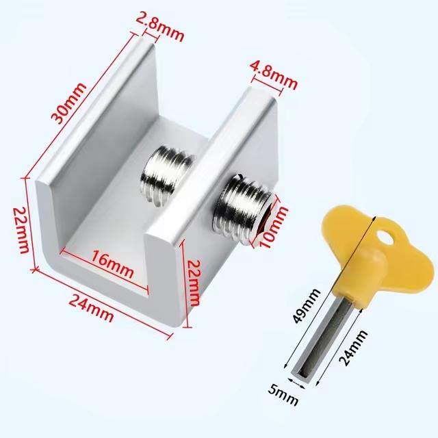 

2 шт. пряжка оконного замка фиксированная сплава не перфорированная пряжка оконного замка защита детей безопасность анти защемление противоугонная пряжка замка