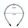 Korea Simple Crystal Rhinestone Headwear Soft Headhoop Headband Beads Bezel Hairband