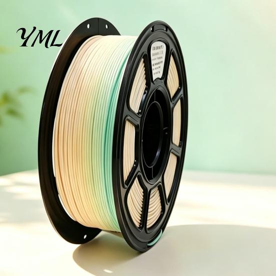 3D Printing Filament Printer PLA Filament, 1Kg 1.75mm Matte Rainbow Gradient Non-reflective Material for DIY Projects, Models and Crafts Model