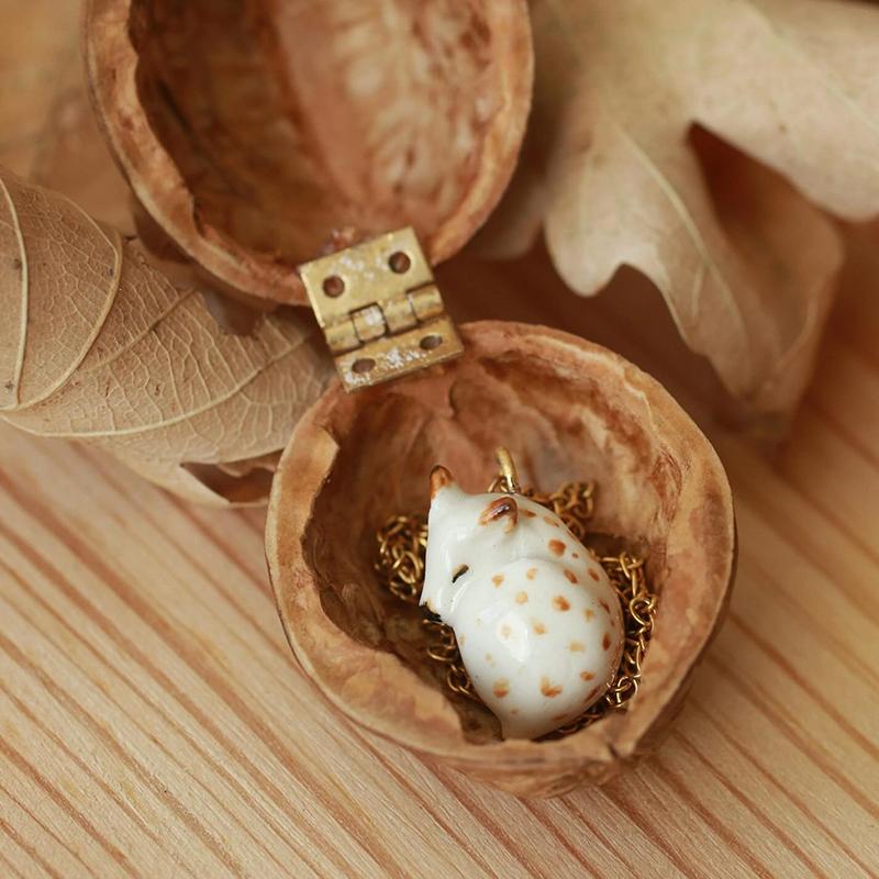 Simple Style Cute Small Animal Series Pendant Fox Stainless Steel Accessories