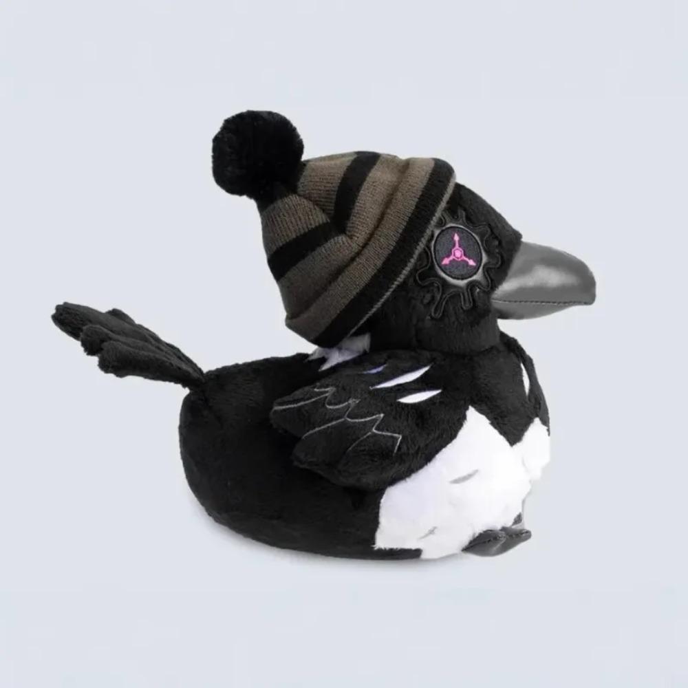 Murder Drones Uzi Crow Plush Toy 25cmCute Black Crow Stuffed Doll Soft Anime Plushie for Fans Birthday Christmas Gift Home Decor