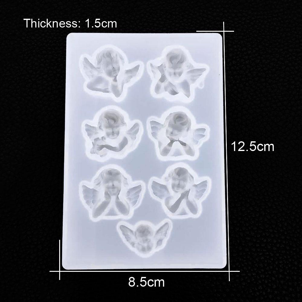 Silicone World DIY Angel Mermaid Bear Wing Silicone Molds Handmade Making for Epoxy Resin Mold Candle Mold Cake Mold Craft Decor
