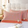 A Pair of Pure Cotton Gauze Pillow Towels, New High-density Soft Adult Cover Towels, Cotton Non-slip and Breathable Household