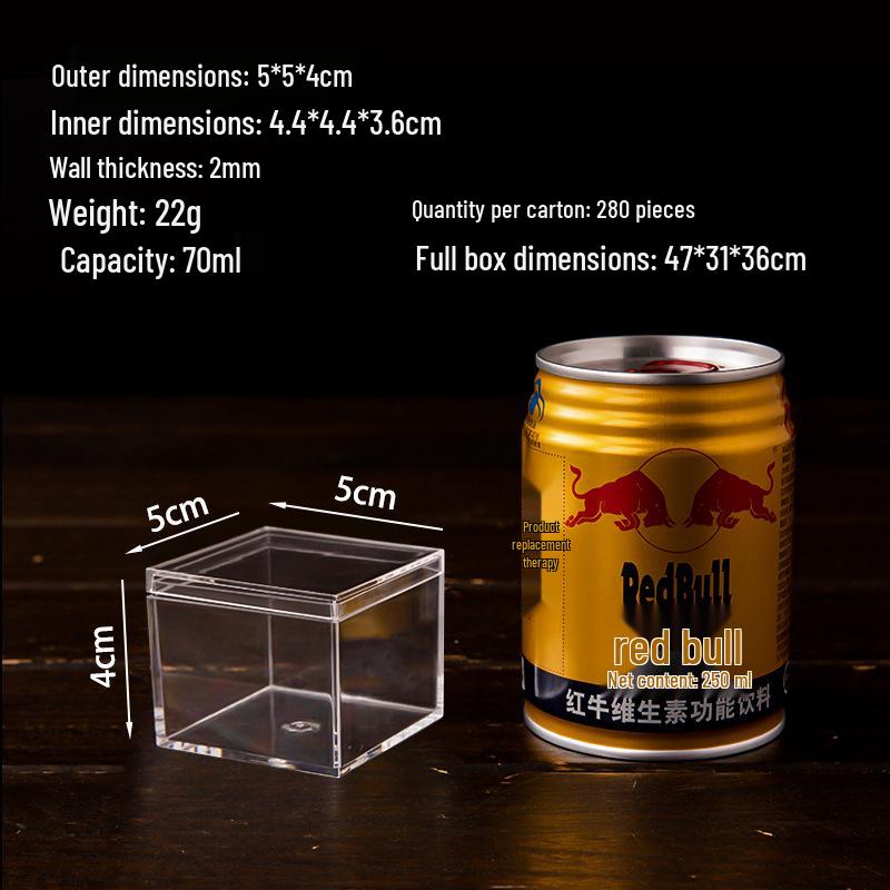 Transparent Acrylic Storage Box with Lid for Jewelry, Gifts, or Wedding Candy Display