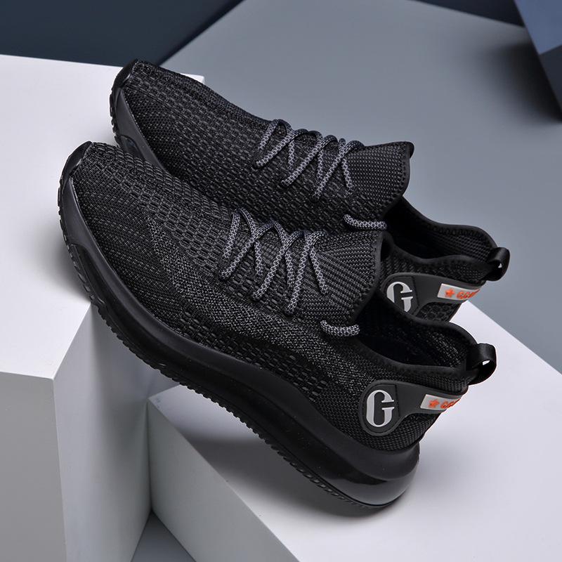 

Весна и лето Новые Летающие Тканые Кроссовки Мужские Дышащие Модные Повседневные Спортивные Кроссовки Для Бега Кокосовые Кроссовки Модные Подошва Попкорна Мужские Кроссовки 44