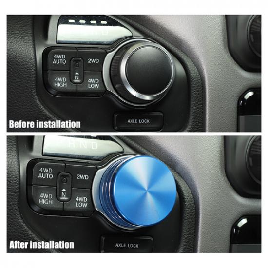Blue Gear Shift Switch Knob Cover Trim Ring For Dodge RAM 1500  High Version