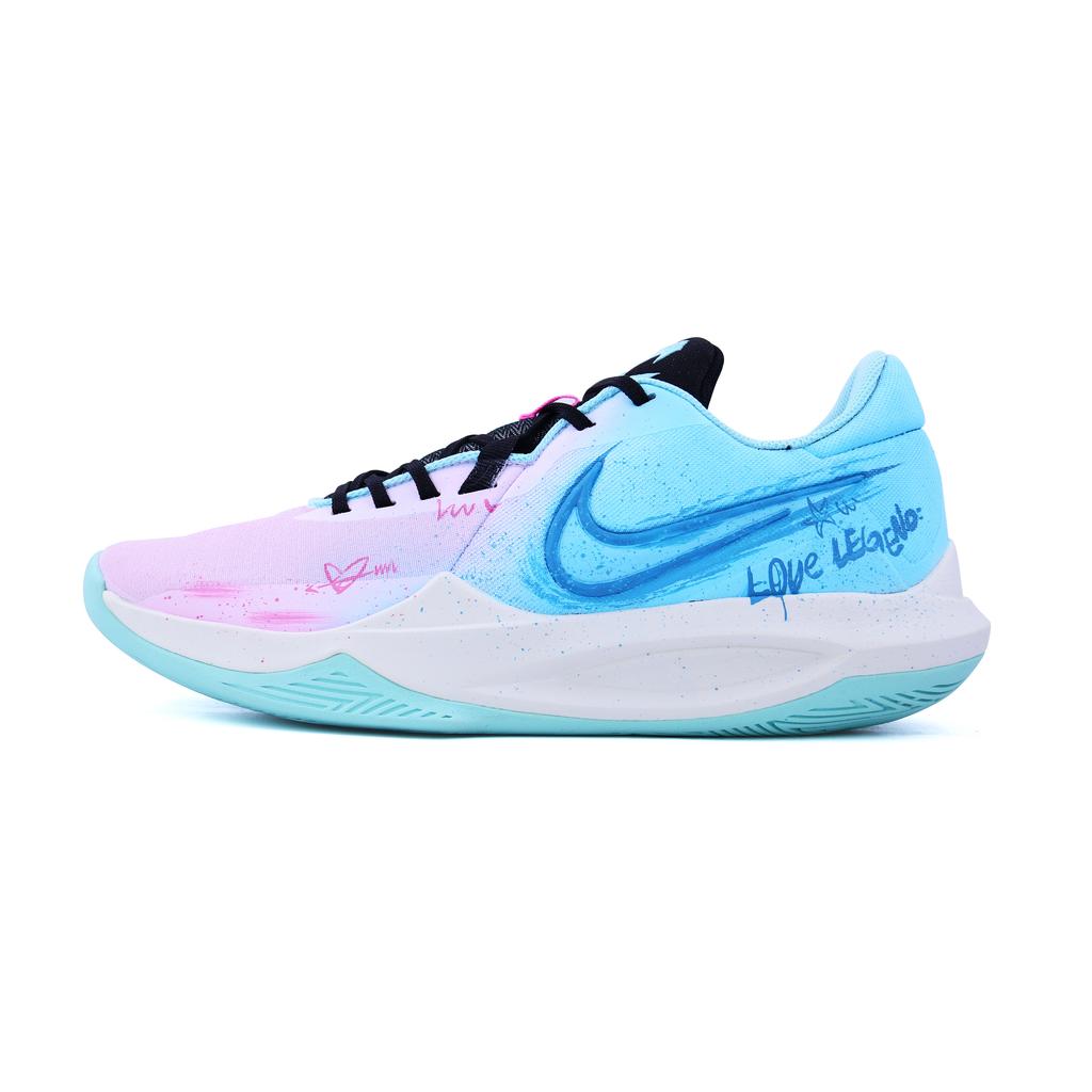 Nike Precision 6 Maris Sal Milk Powder CNY Mesh Low top Basketball Shoes Men's Pink Blue DD9535-102(Team620-)