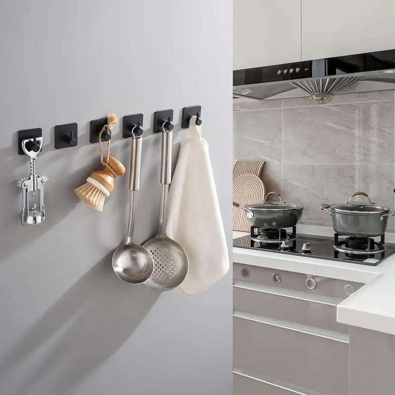2 Stück/4 Stück Badezimmer Kleiderhaken, Klebehaken für die Wand, Handtuchhalter aus Edelstahl, Badezimmer Küchenzubehör, Mehrzweckhaken