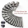 9 sztuk/zestaw 5mm-13mm Hex Sockets Sleeve Nozzles Nut Driver Set Zestaw wkrętaków Schroevendraaier Set Bits Sets Tools Socket Keys