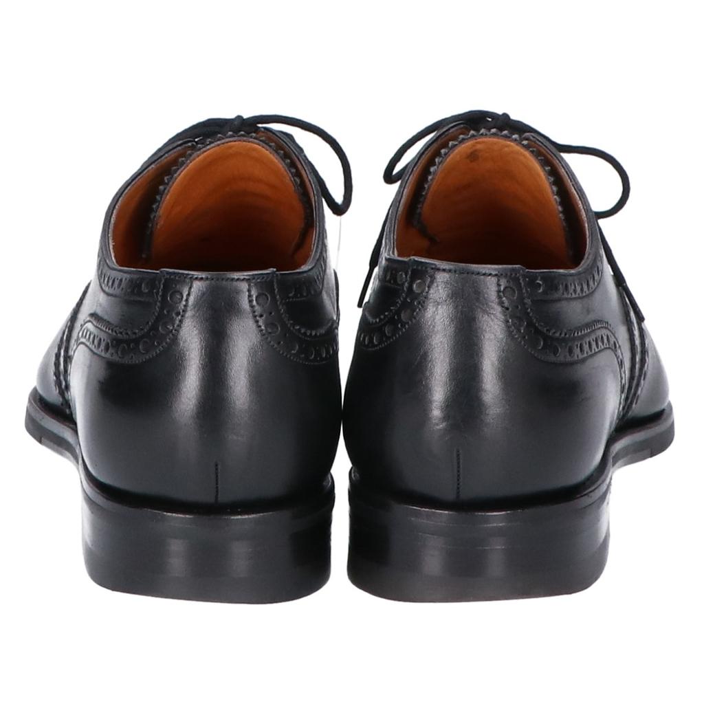 YANKO 104634 Full Glove Wingtip Leather Shoes 7 1/2 blackUsed