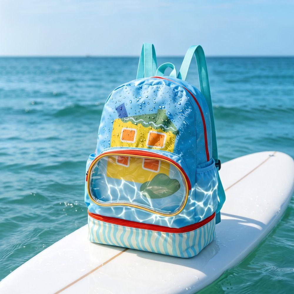 Waterproof Swim Backpack Wet Dry Separation Children's Swimming Bag Swimwear Storage
