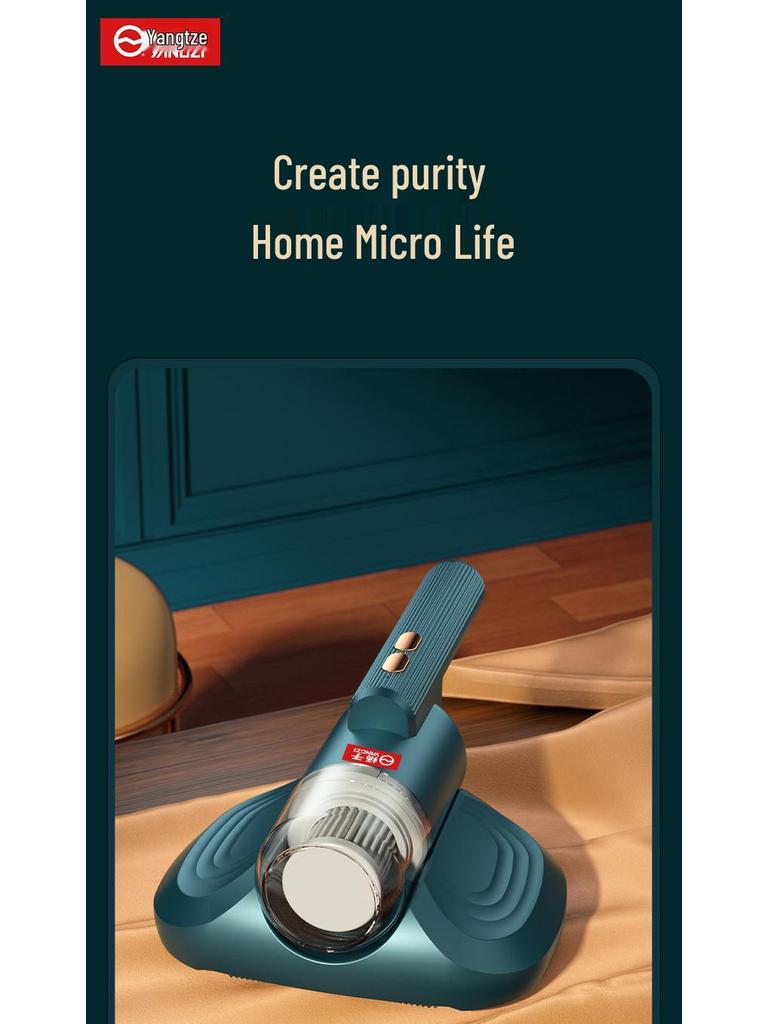 Rechargeable UV Mite Remover: Handheld Wireless Vacuum Cleaner & Sterilizer for Home