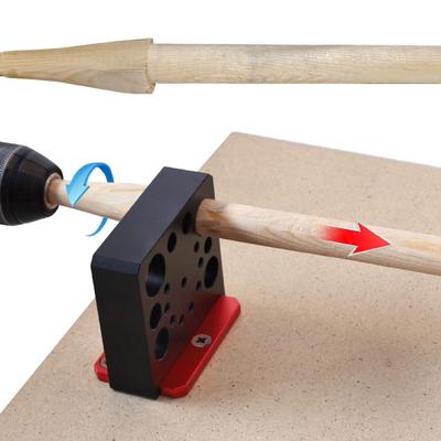 8 Holes Dowel Maker Jig Precision Wear Resistant Dowel Cutter Plate Aluminum Alloy Adjustable Electric Drill Milling Dowel