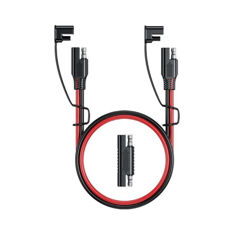SAE to SAE Extension Cable Quickly Connectors Battery Charging Cable 16AWG Quick Connect Harness Plug Wire Enduring