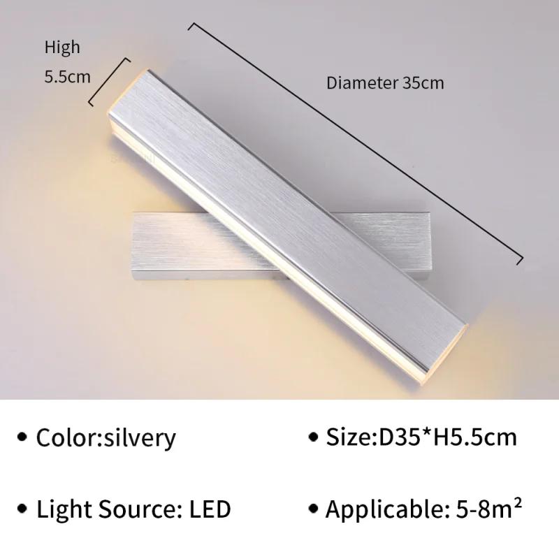 Modern LED Wall Light Hardwares Rotatable Wall Sconces for Bedroom Living Room Indoor Wall Sconces Lighting Fixture Luster
