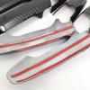 Carbon Fiber Style Door Handle Frame Panel Cover Trim For Honda City 2008-2013