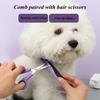 9Pcs Pet Grooming Comb Set, Hair Removal Comb For Dog, Gloves, Dog Shampoo Brush, Pet Nail Clippers, Dog Toothbrush Set