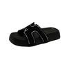 Thick-bottomed cool slippers women's summer new sparkling H-shaped fashionable thick-bottomed versatile open-toed sandals
