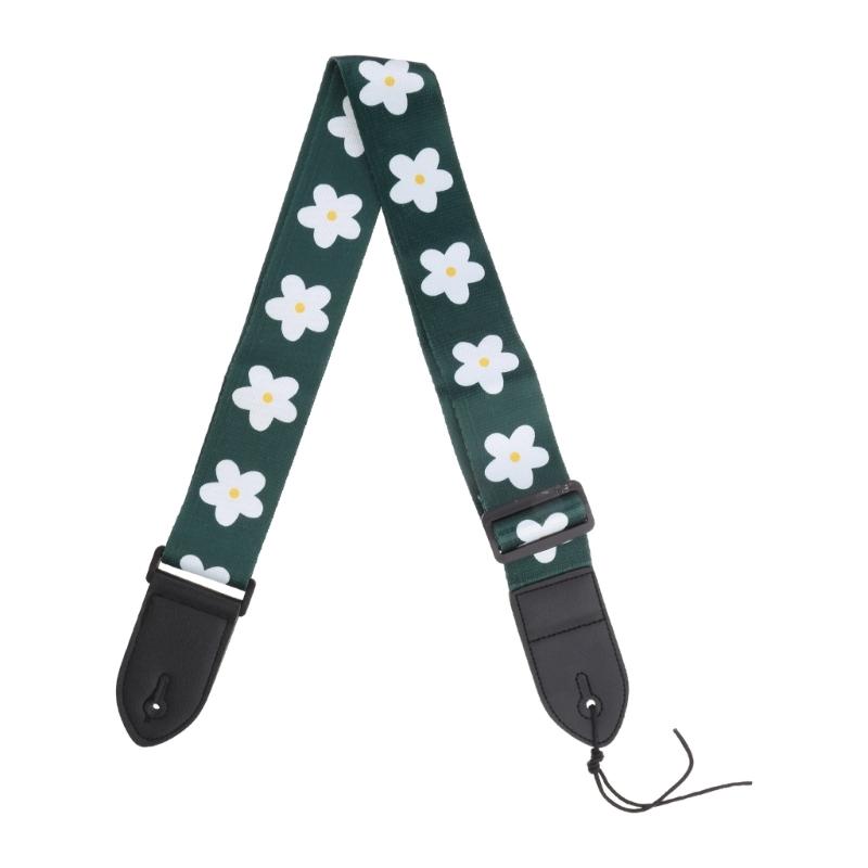 Adjustable Guitar Strap Printed Guitar Shoulder Strap Electric Guitar Shoulder Belt Guitar Accessories for Ukulele Bass
