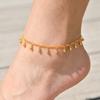 Women's Waterproof Stainless Steel Anklet Dainty Geometric Tassel Chain Anklets Gold Color Charm Jewelry For Daily Beach Holiday