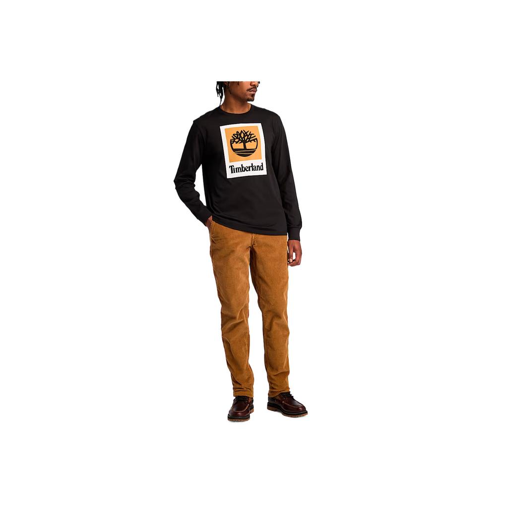 Timberland Stack Logo Casual Comfortable Soft Long Sleeve T-Shirt Men tops TB0A5VBB001