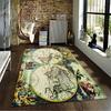 Vintage World Map Carpet suitable as a non-slip mat for the living room or bedroom sofa