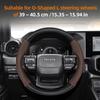 Nlzh6 For Toyota Carbon Fiber Texture Perforated Leather Steering Wheel Cover Chr Yaris Auris Corolla Rav4 Land Cruiser Prado Hilux