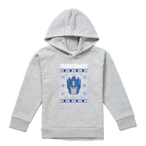 Transformers Childrens/Kids Optimus Prime Heather Christmas Hoodie
