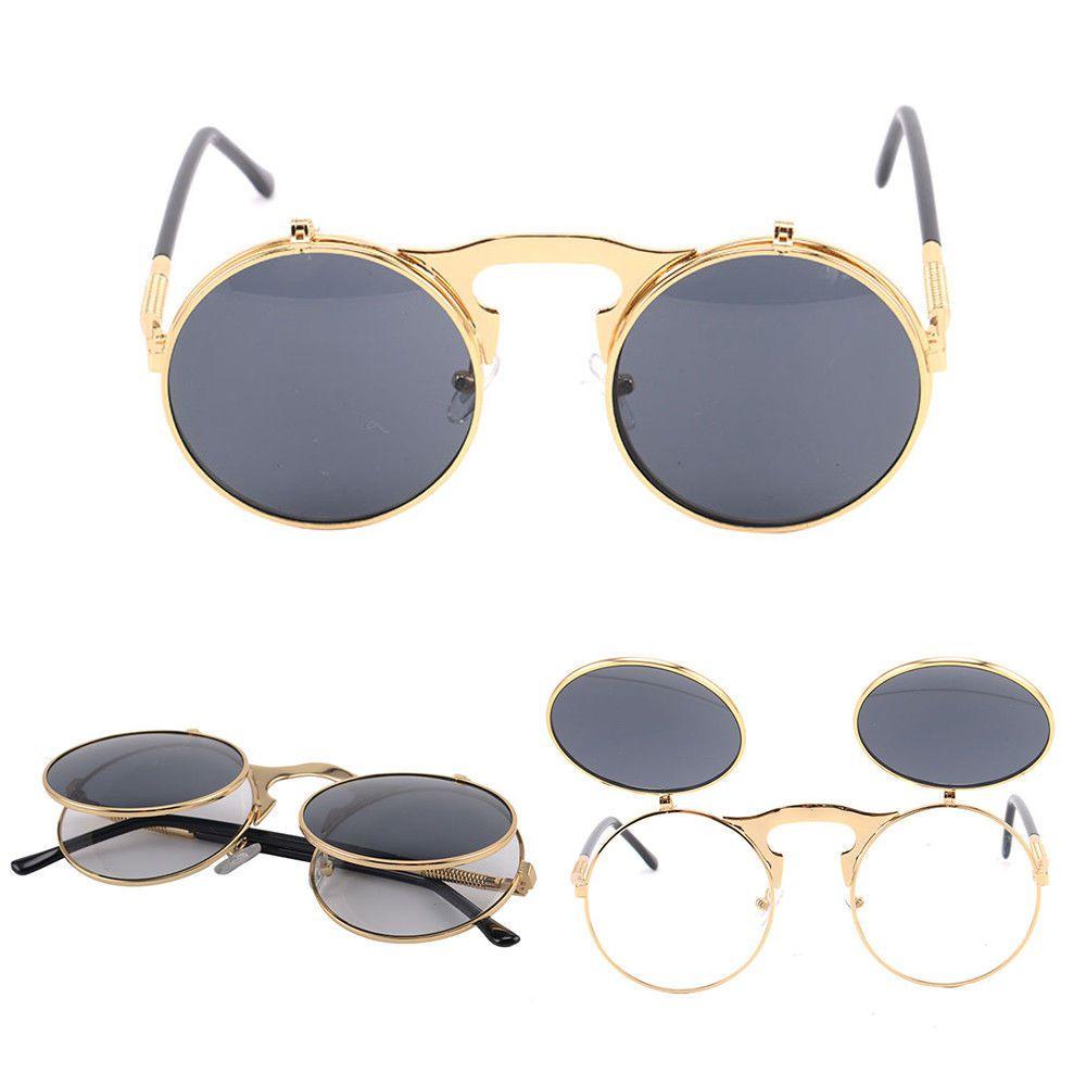 Lunettes Steampunk Gothiques Vintage Avec Monture en Alliage de Qualité Supérieure et Verres AC