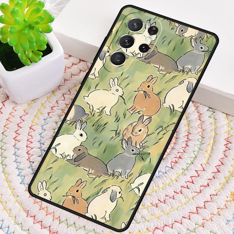 Bunny Rabbits Phone Case for Samsung Galaxy note 10 pro S26 Ultra S23 S24 FE S25 S21 S22 PLUS shockproof Cove