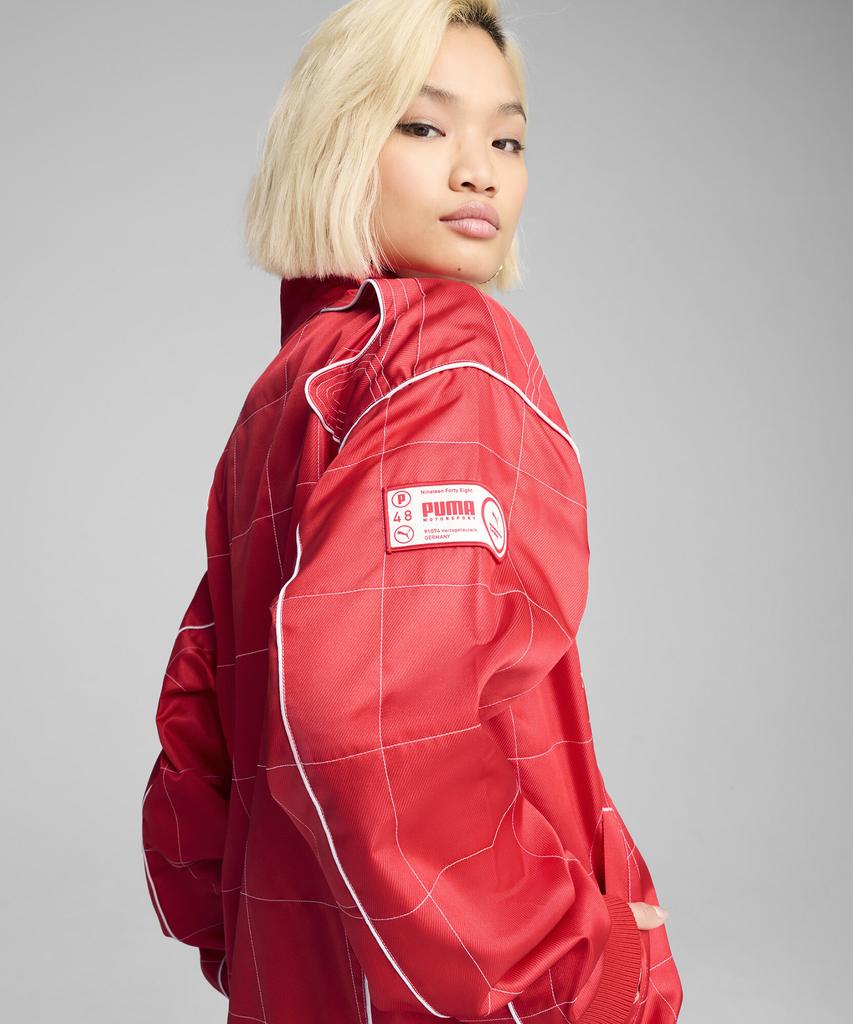 Puma Archives Seasonal Relaxed Racer Jacket - Red / 629914-11