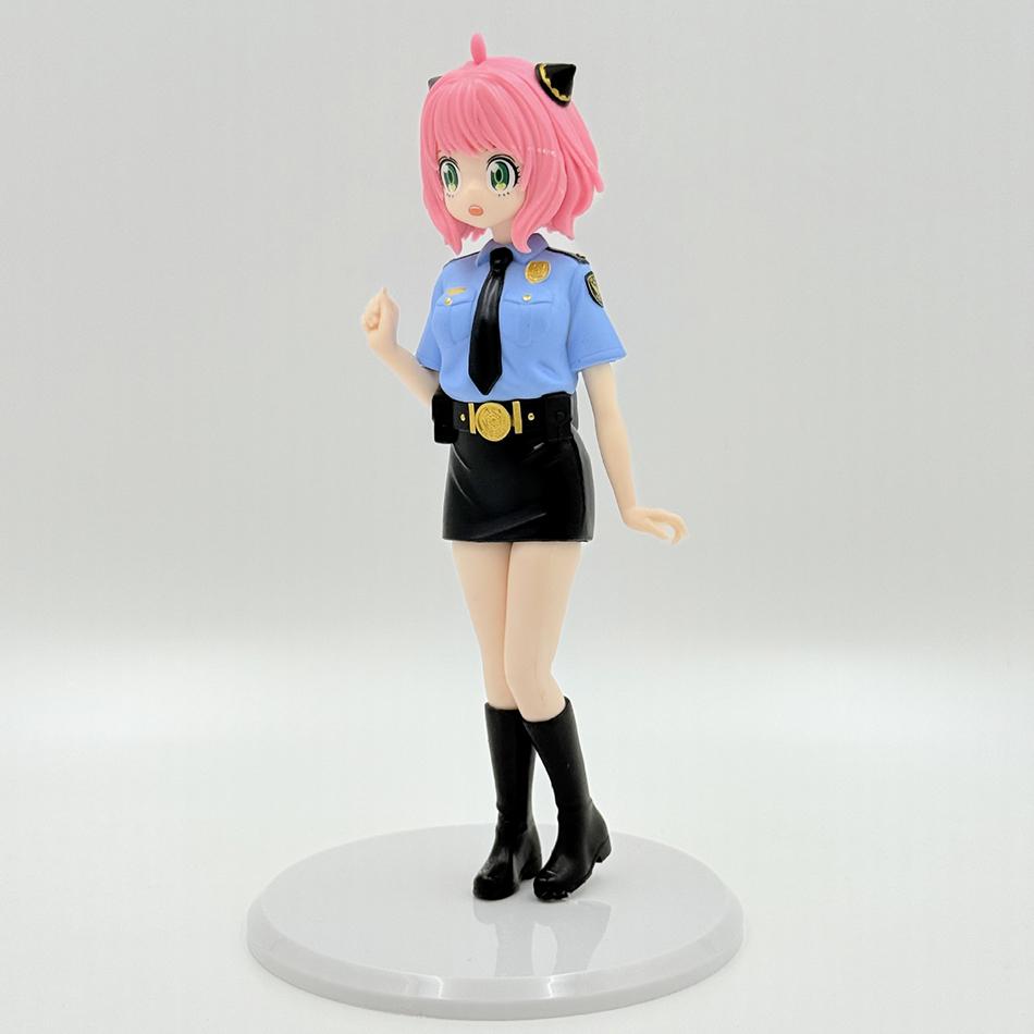 Police Uniform Bunny Girl Ania Handles Spies And Family Comics Anime American Girls Handle PVC Model Animation Accessories