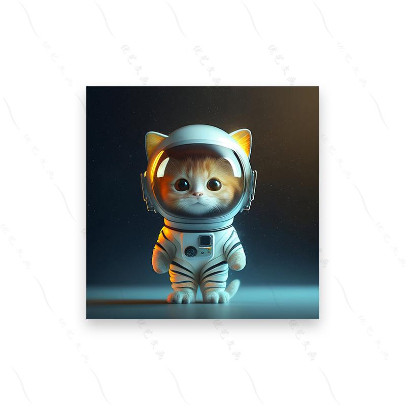 Baby Animal Astronauts Set 10 Cute Cute Pixar Dog Art Poster Print Cartoon Hd Modern Canvas Painting Nursery Kid Room Home Decor