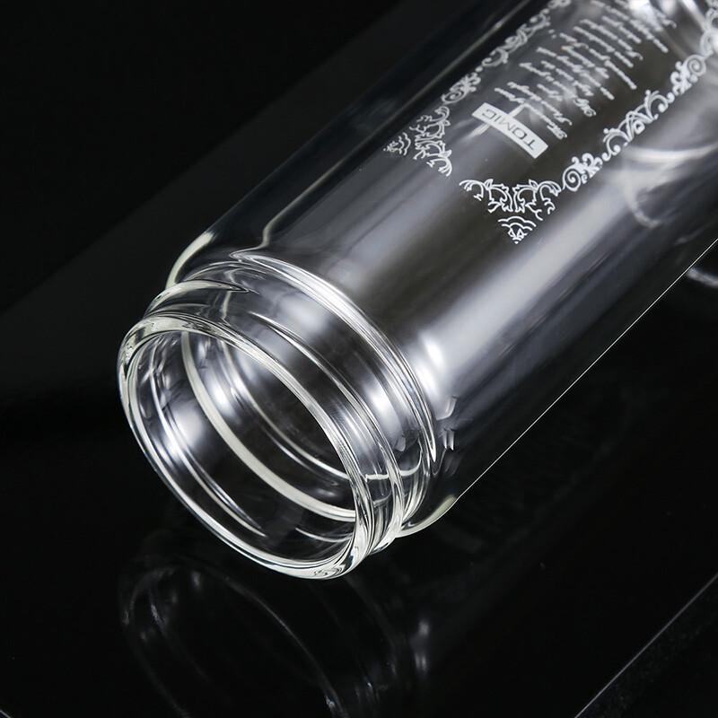 TOMIC Double-Wall Glass Tea Infuser Bottle
