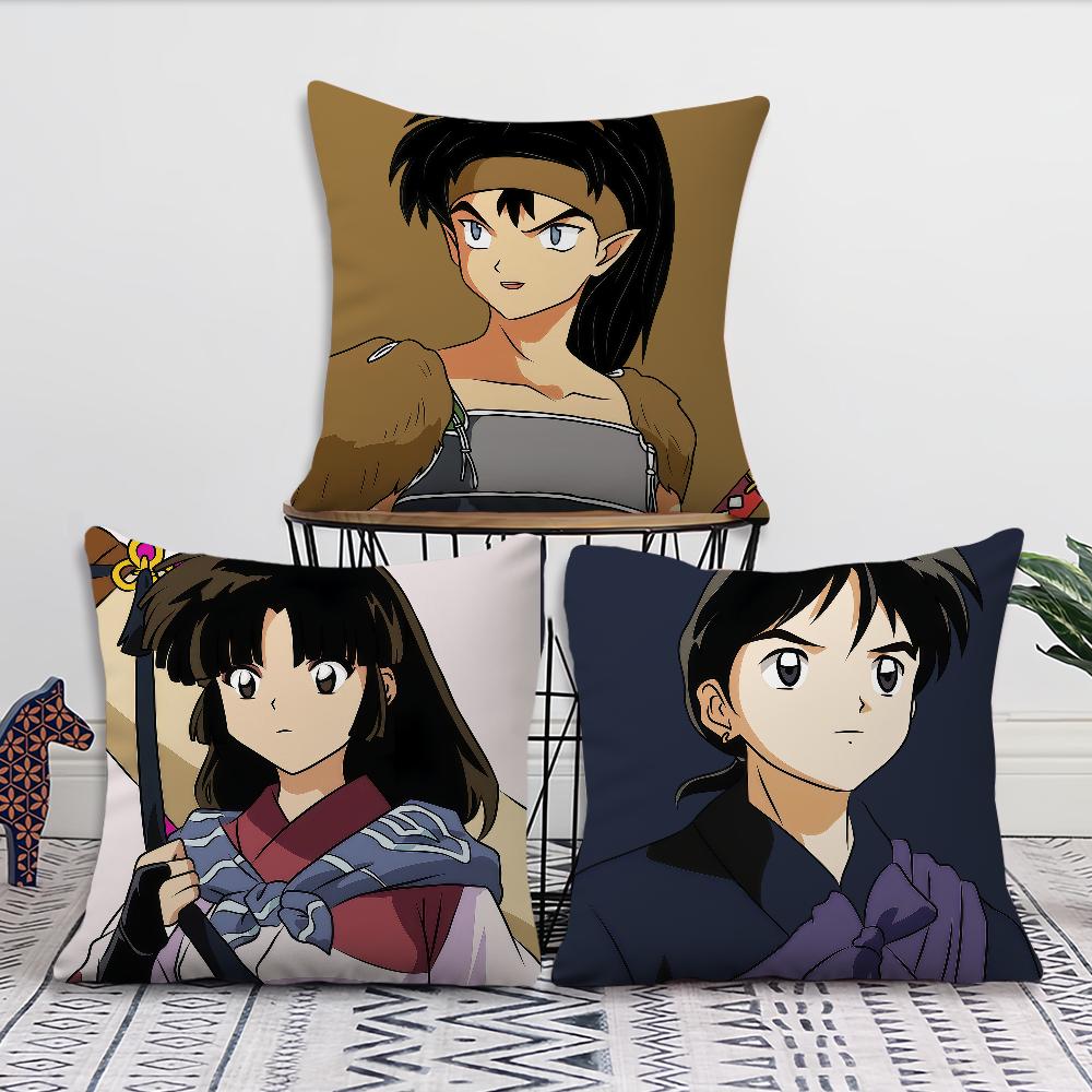 Anime Classic I-Inuyasha K-Kikyo Y-Yashahime Comfortable Soft Hogar Pillowcase Sofa Living Room Bed Home Decor Protective Covers