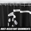 Black And White Shower Curtain Fun Shower Head And Water Drops Shower Curtains For Bathroom Machine Washable Waterproof
