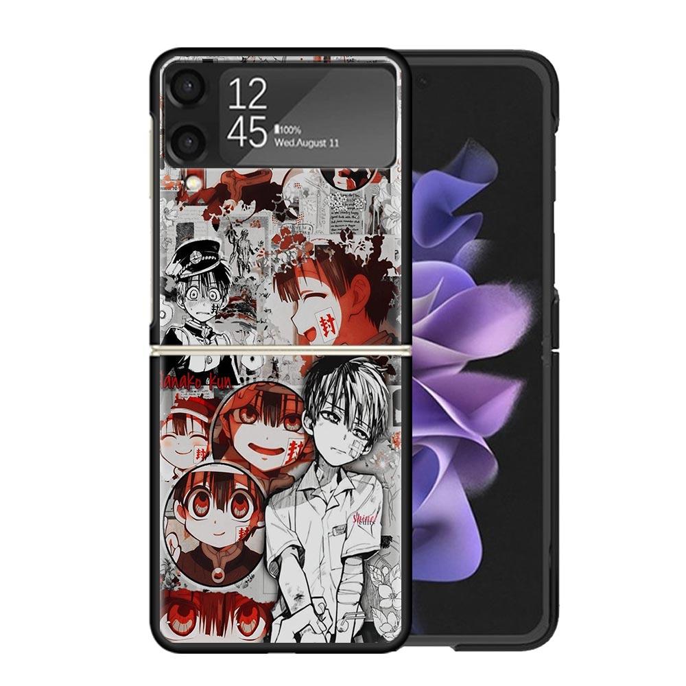 Anime Toilet Bound Hanako Kun Clear Phone Case For Samsung Z Flip 7 6 5 4 3 Galaxy ZFlip7 ZFlip6 ZFlip5 ZFlip4 ZFlip3 5G Print C