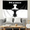 Custom Name Chess Print Tapestry, Backdrop, Easy Setup, Ideal for Bedroom, Office & Living Room, with Aesthetic Wall Hanging Decor.