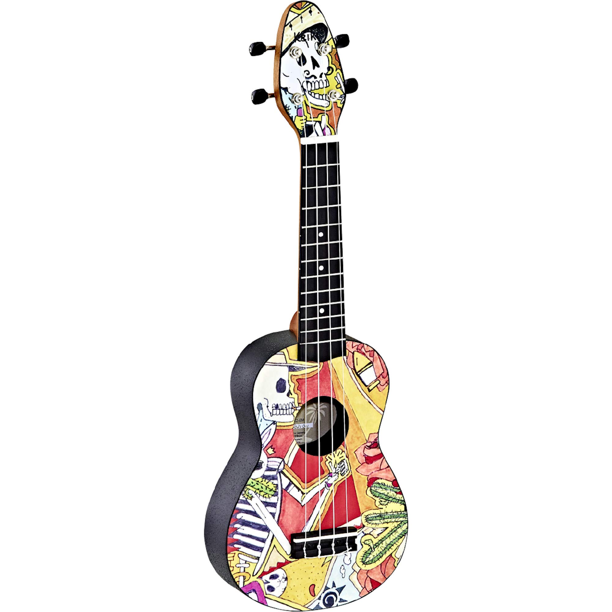 

ORTEGA Ukulele Set Keiki Ukulele Agathis Resin Body Soprano El Muerto Bag Top/ABS K2-EM (Tuner/5 Straps/Pick/Special Included) [ ]