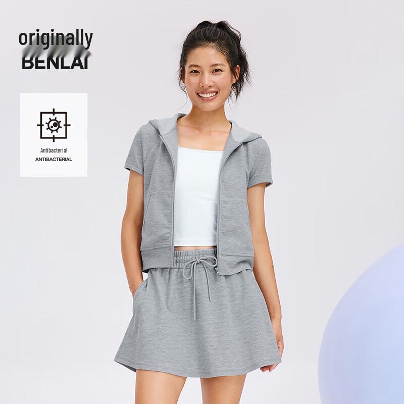 Benlai Women s Antibacterial Hooded Short-Sleeve Jacket BNT150002 M