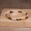 Picture Jasper Tiger Eye Tube Bead Bracelet – Copper Accent Boho Jewelry, Grounding Courage Gift for Men Women