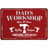 Vintage-Metallschilder mit der Aufschrift „Dad's Garage Repair Shop“, Poster, Teller, Wanddekoration für Zuhause, Bars, Garagen, Cafés, Clubs, Retro-Poster, Plakette