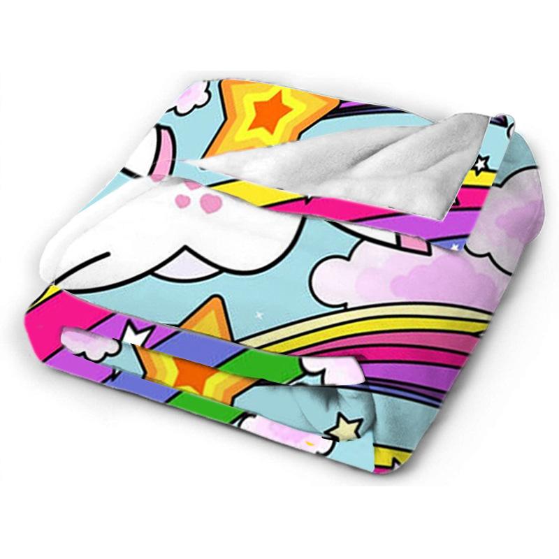 Printed Blanket Flannel Sofa Blanket Digital Printed Blanket