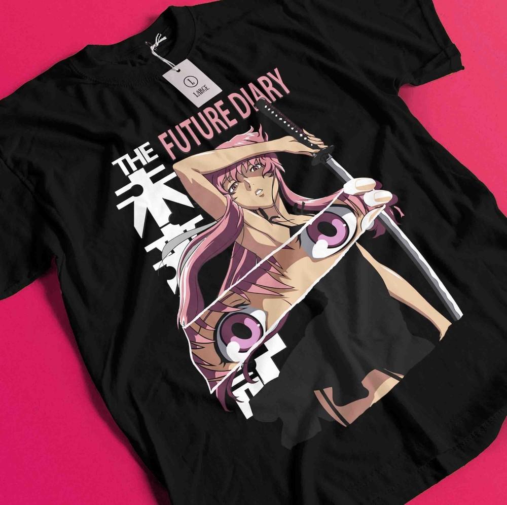 

Future Diary Shirt Mirai Nikki Tshirt Yuno Gasai T-Shirt Yukiteru Amano Tee BB616 4XL
