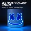 LED Marshmallow Mask Oplichtend Volledig Gezicht DJ Helm Voor Halloween Cosplay, Rave Muziekfestival Feest Lichtgevende Hoofdbedekking