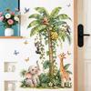 Green Leaves Wall Stickers For Home Living Room Decorative Vinyl Wall Decal Tropical Plants Diy Kid Door Murals Wallpaper