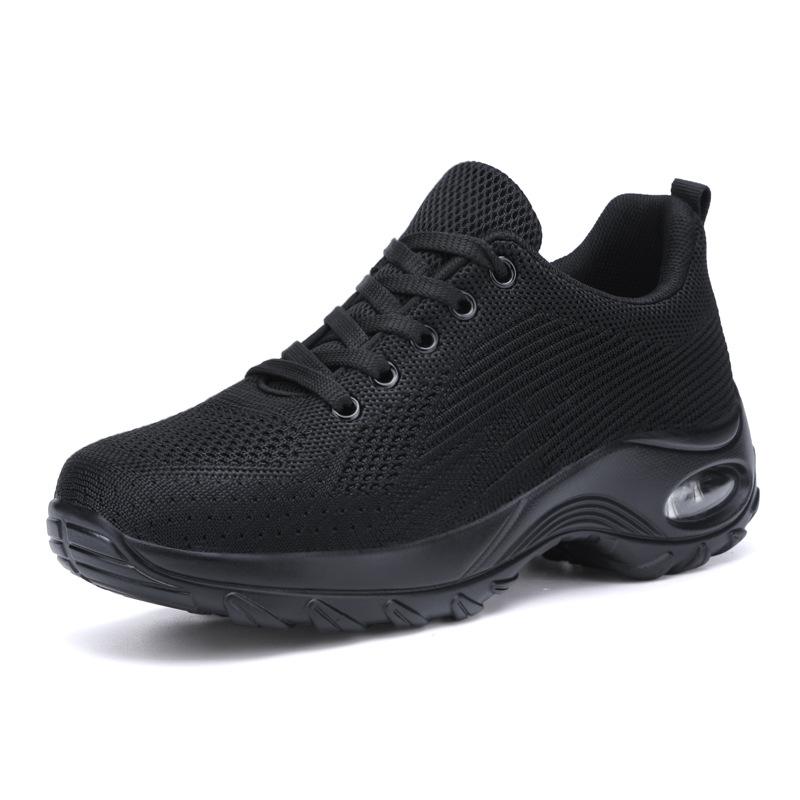 Fashion Women Casual White Sneakers Breathable Mesh Sneakers Air Cushion Shoes Women Walking Sports Lightweight Thick Sole Shoes Spring
